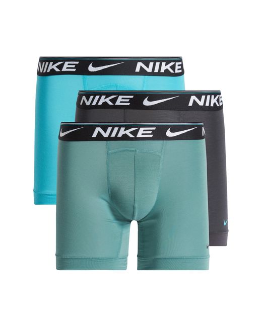 Nike Blue Dri-fit Ultra Comfort 3-pack Boxer Briefs for men