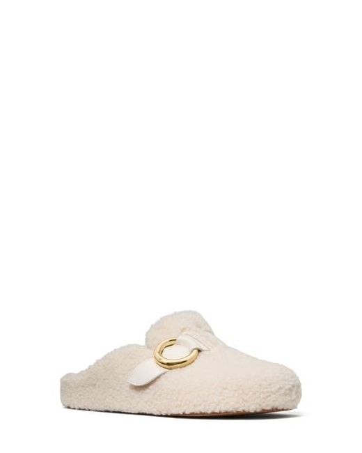 Kate Spade White Halo Genuine Shearling Clog