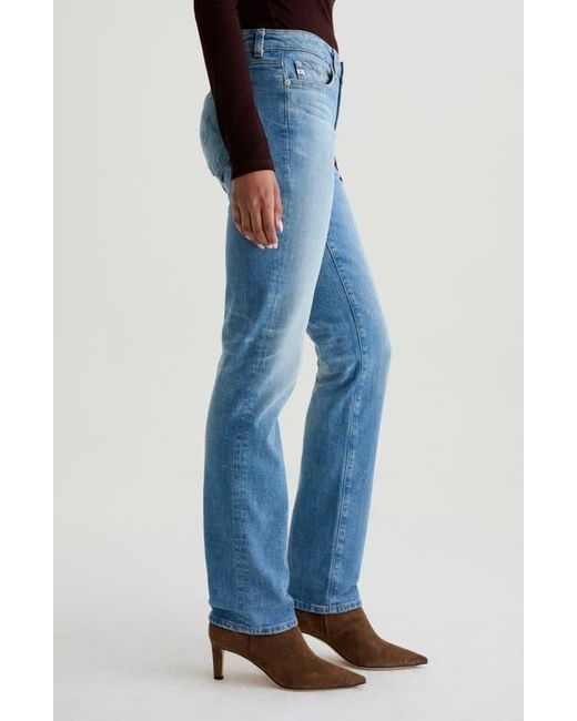 AG Jeans Blue Sandra Low Rise Straight Leg Jeans