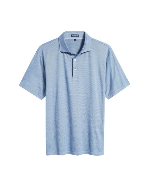 Peter Millar Blue Crown Crafted Excursionist Flex Pinstripe Polo for men