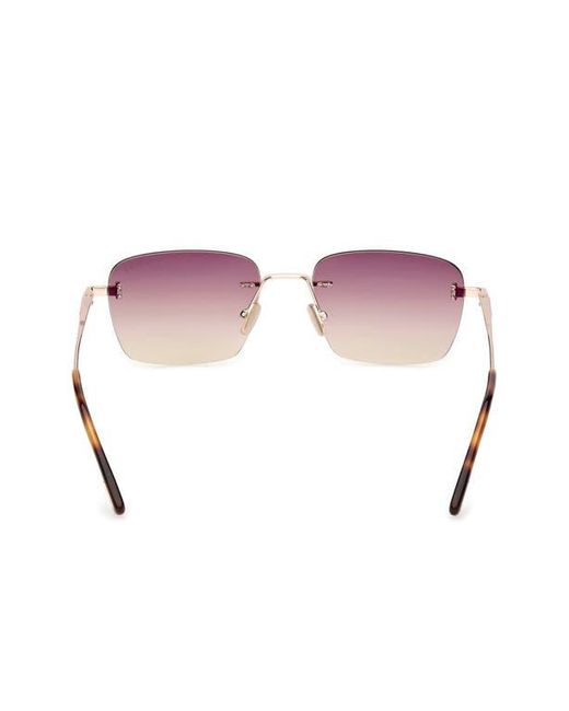 Tom Ford Pink Jake 54Mm Gradient Rectangular Sunglasses