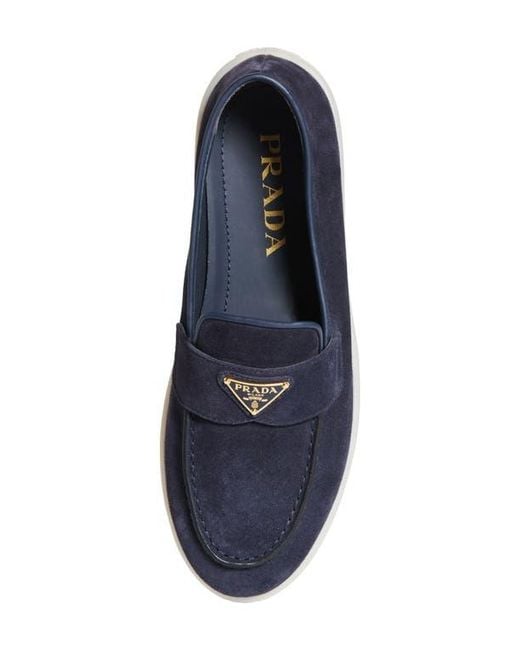 Prada Blue Saint Tropez Loafer