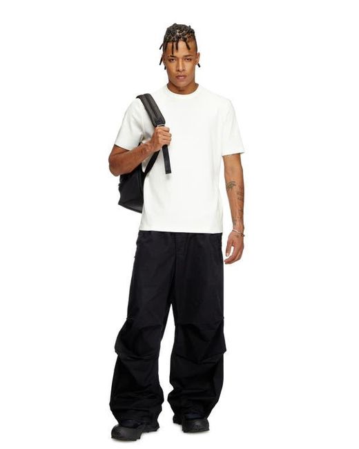 DIESEL Black Holi-D Faux Leather Backpack for men