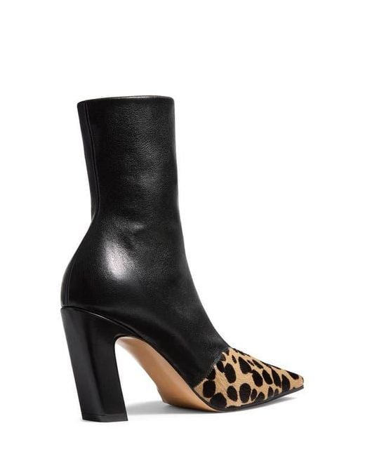 Khaite Black Nevada Square Toe Sock Bootie