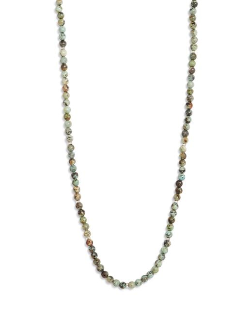 Jonas Studio Blue Beaded Necklace for men