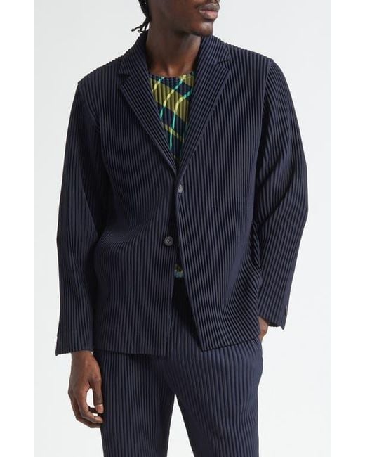 Homme Plissé Issey Miyake Men's Blue Basics Pleated Single