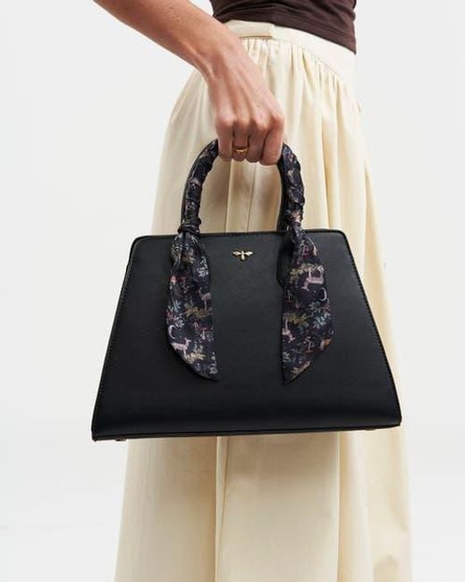 Fable England Black Grace Structured Tote