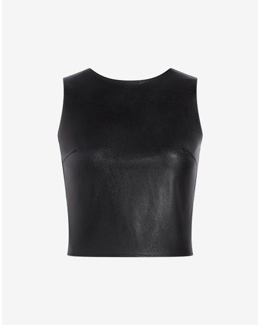 Commando Black Faux Leather Shell