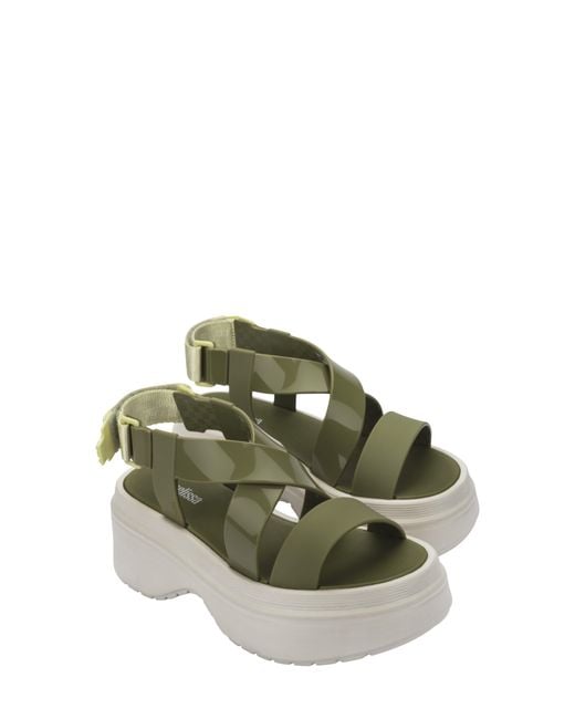 Melissa Green Stand Platform Sandal