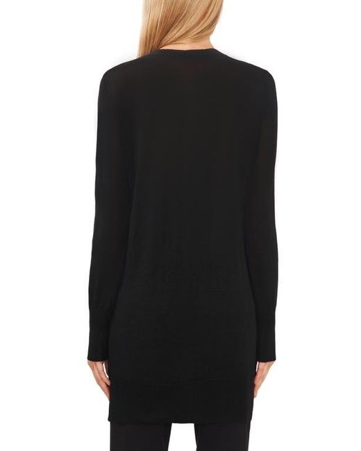 Halogen® Black Side Slit Cardigan