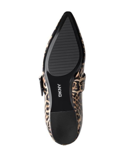 DKNY Black Cormic Mary Jane Pointed Toe Flat