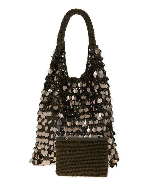 J.W. Anderson Black Sequin Hobo Bag