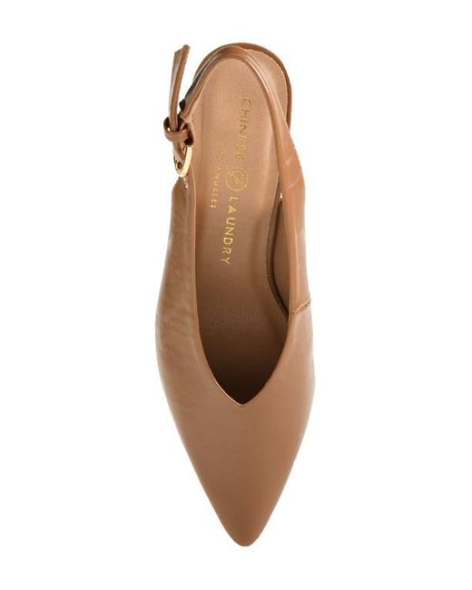 Chinese Laundry Brown Menny Pointed Toe Slingback Pump