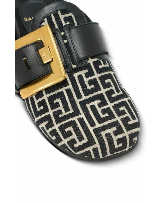 Balmain Black Anthem Mules