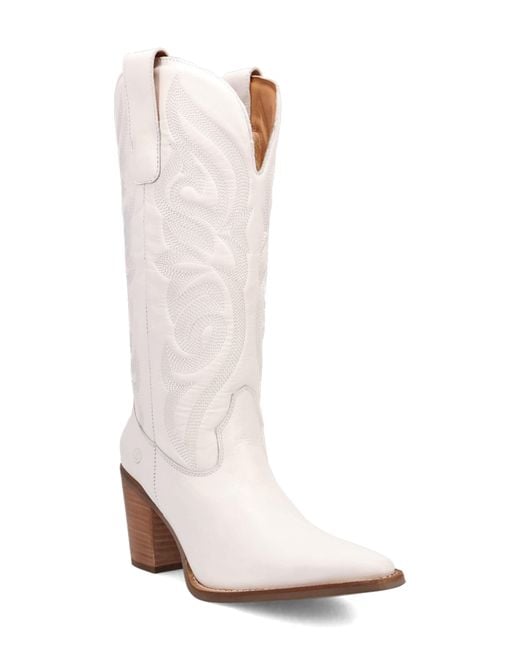 Dingo White Hensley Western Boot