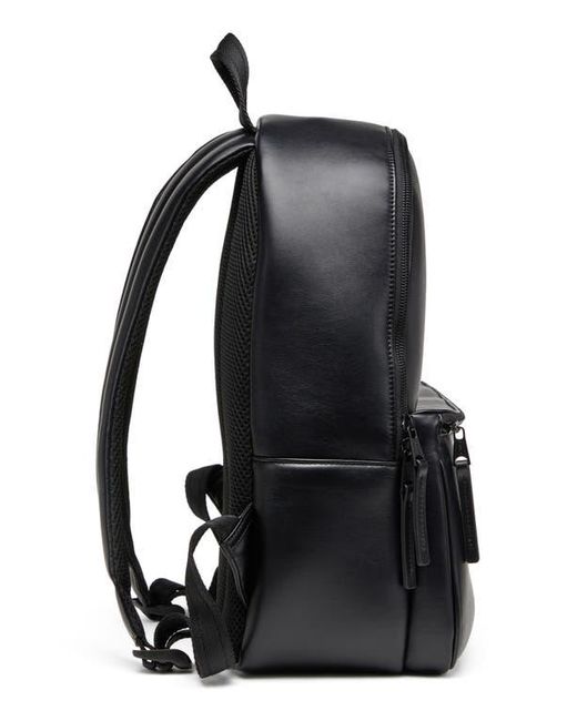 DIESEL Black Holi-D Faux Leather Backpack for men