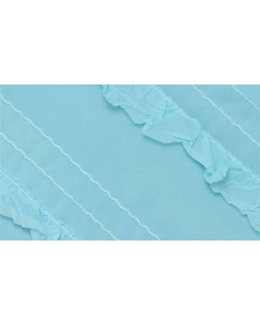 Princess Polly Blue Lars Ruffle Trim Midi Slipdress
