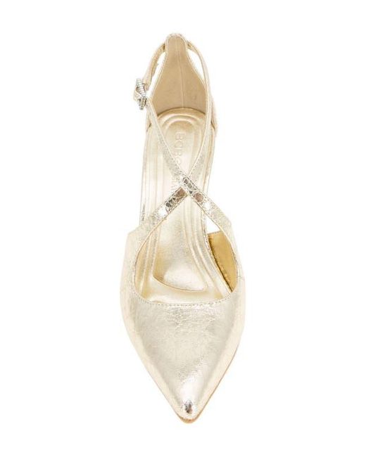 BCBGMAXAZRIA Metallic Bromi Ankle Strap Pump