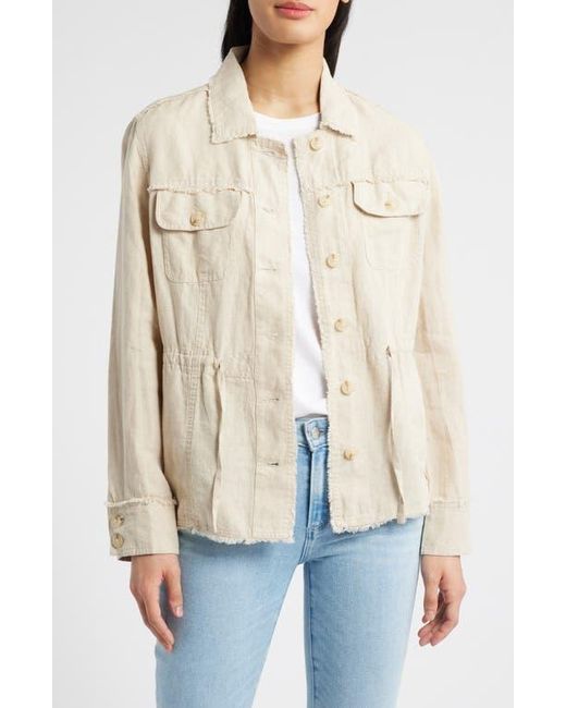 Tommy Bahama Natural Two Palms Linen Utility Jacket