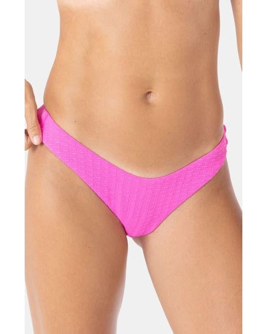 Roxy Purple Haliewa Scoop Front Bikini Bottoms