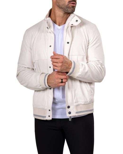 Maceoo Gray Bomber Jacket for men