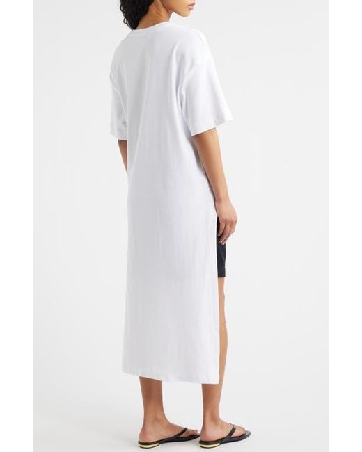 mango white shirt dress Mango Iris T-Shirt Midi Dress in White