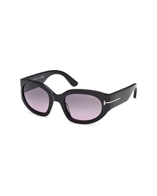 Tom Ford Multicolor Arizona 53Mm Gradient Rectangular Sunglasses