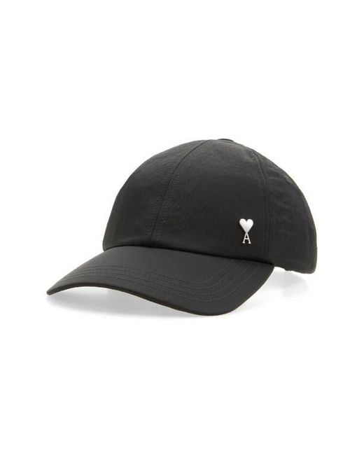 AMI Black Ami De Coeur Baseball Cap for men