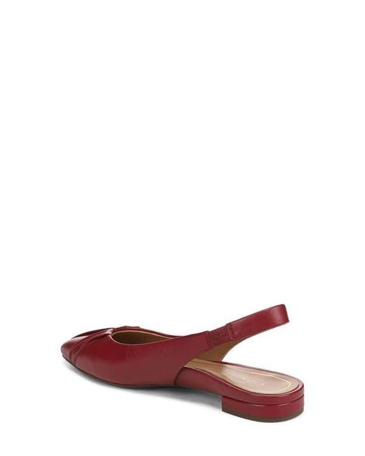 Vionic Red Gabriella Slingback Flat