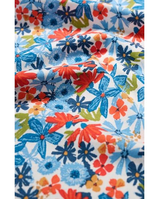 Seasalt Cornwall Blue Easel Stretch Organic Cotton Top