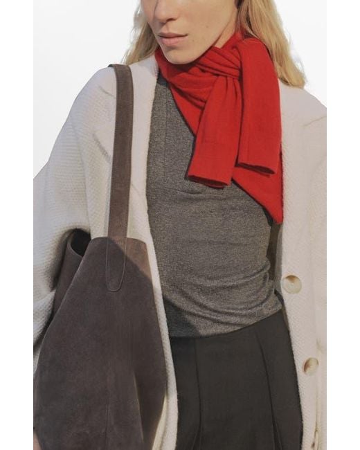 Mango Multicolor Longline Sweater Coat