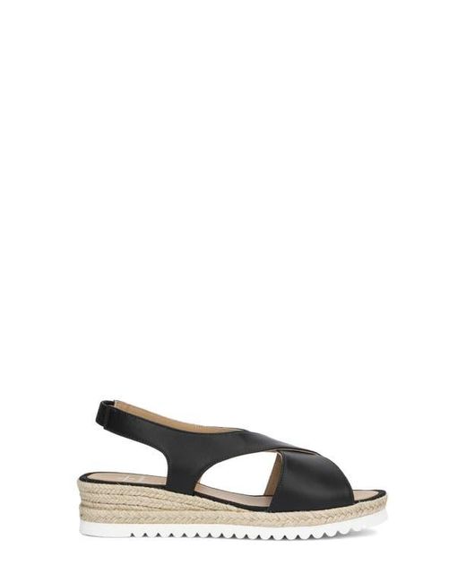 Aquatalia Black Adelina Crisscross Slingback Sandal
