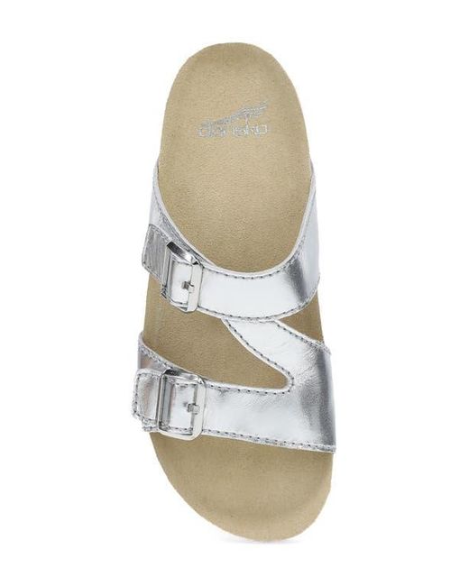 Dansko Metallic Dayna Strappy Slide Sandal