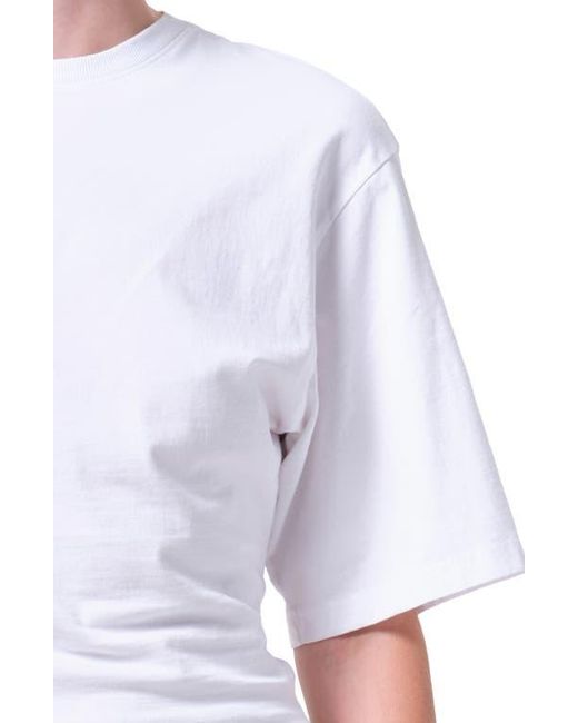 Agolde White Storey Drape Tee