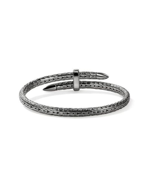 John Hardy Black Spear Pavé Flex Cuff for men