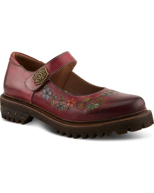 Spring Step Brown Danuella Platform Mary Jane