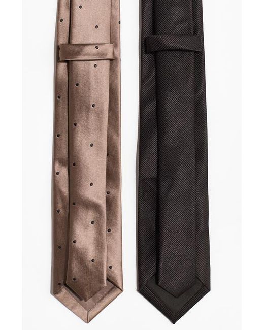 H&M Brown 2-Pack Ties for men
