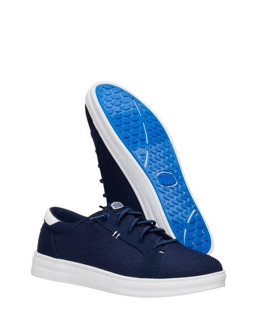 HeyDude Blue Paul Pro Low Top Slip-On Sneaker for men