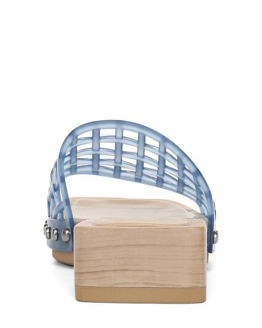 Vince Blue Barb Jelly Slide Sandal