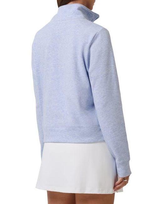 Travis Mathew Blue Cloud Half Zip Pullover