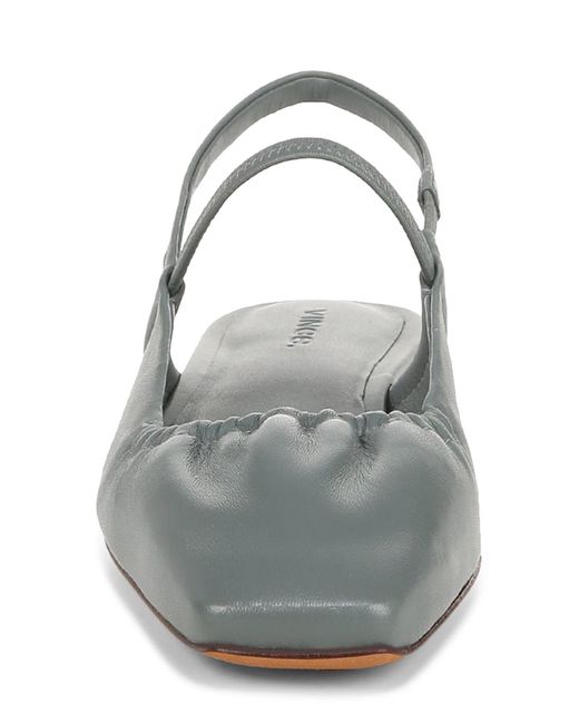 vince branine leather flat