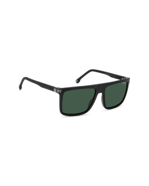 Carrera 58mm Flat Top Rectangular Sunglasses In Green For Men Lyst