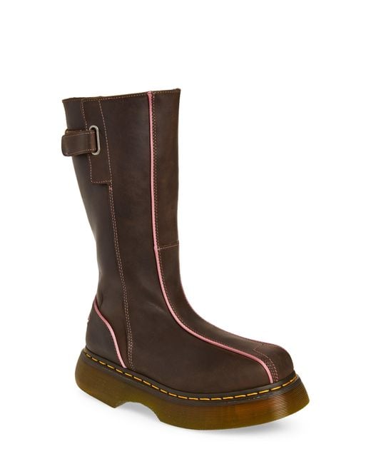 Dr. Martens Brown Buzz Hi Platform Boot