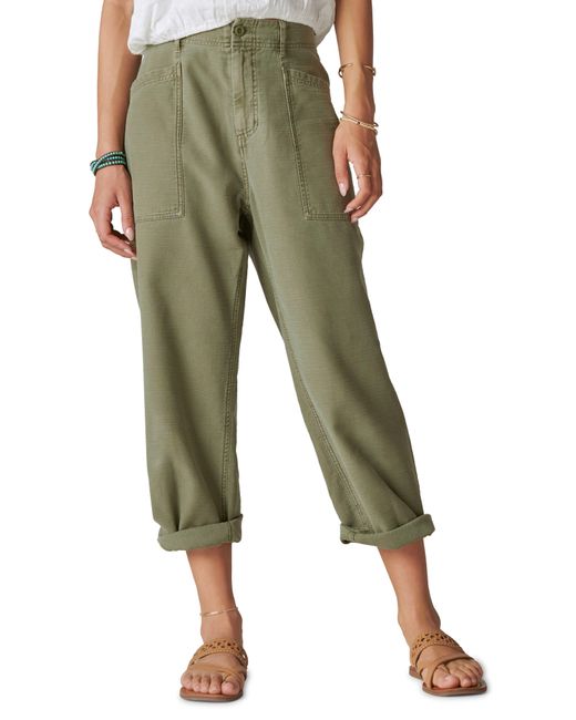 Lucky Brand Green Easy Pocket Utility Pants