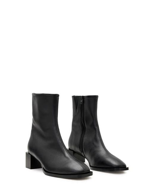 AllSaints Black Avril Bootie