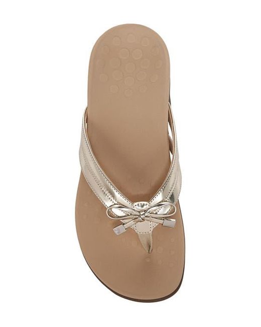 vionic bella bow flip flop