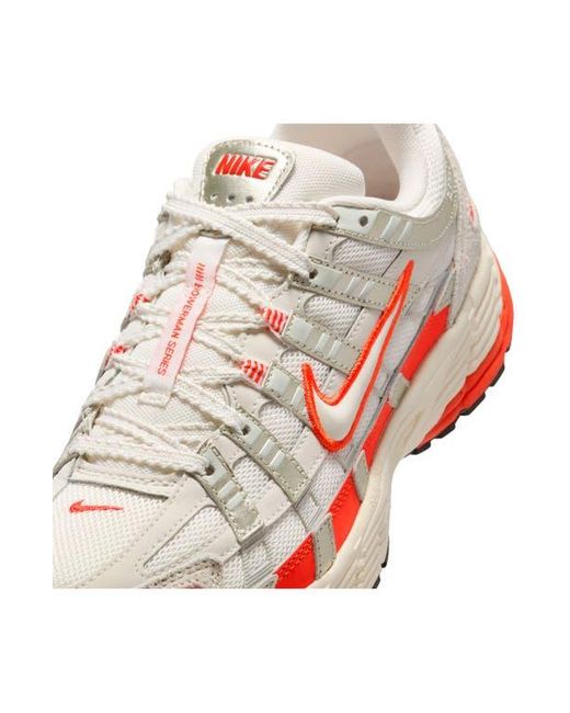 Nike White P-6000 Sneaker