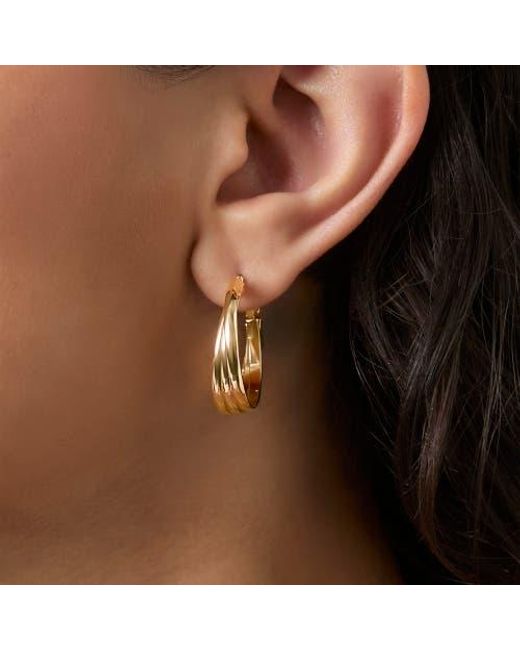Jessica Simpson Metallic Mixed Shape Earring Set