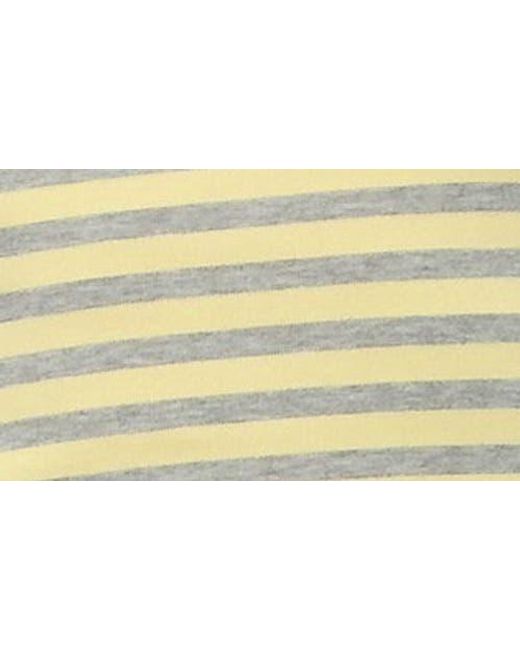 Edikted Green Eulia One-Shoulder Stripe Top