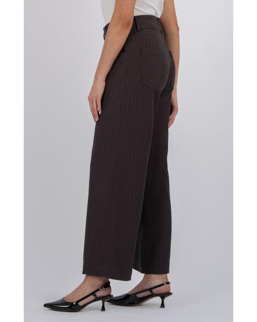 Kut From The Kloth Black High Rise Crop Wide Leg Pants